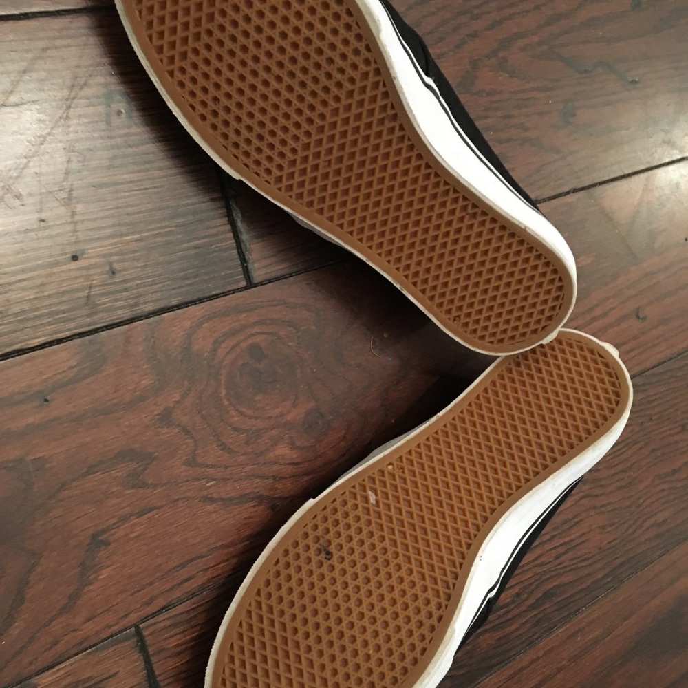 Vans gold slip ons